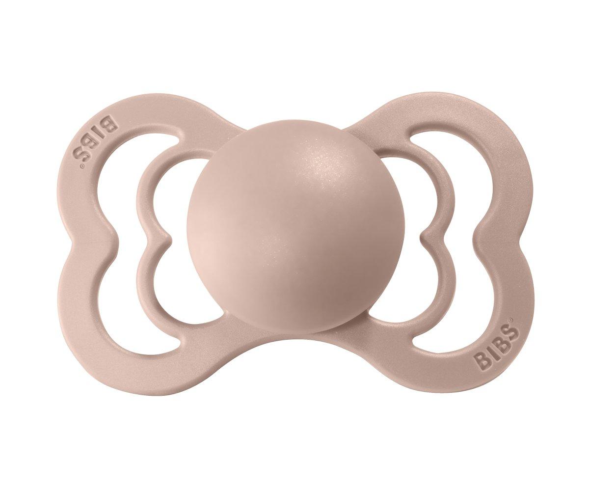 2-pack BIBS Supreme pacifier silicone blush | woodchuck Pacifier BIBS