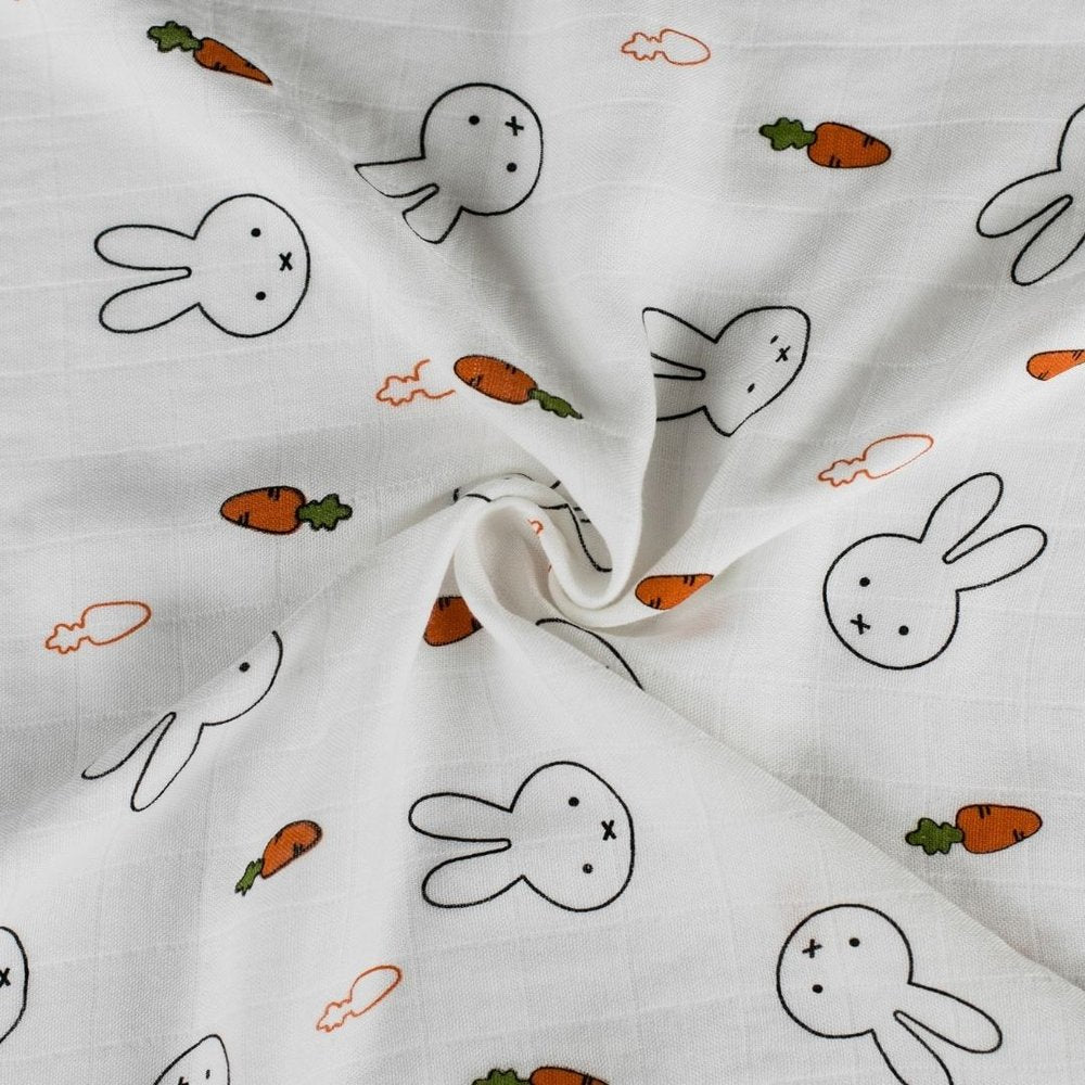 Musselina swaddle 120 cm coelhinho Muslin Love mom