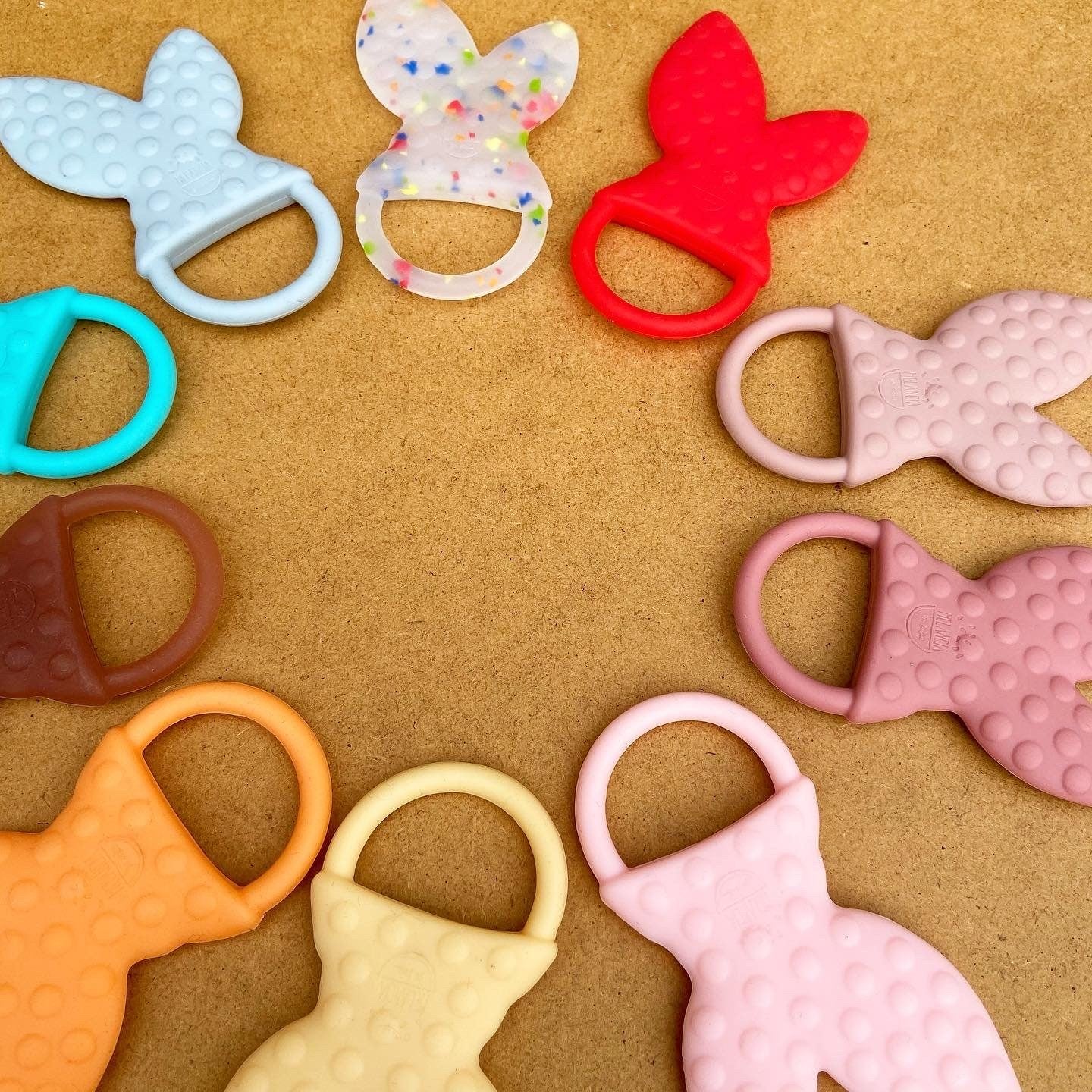 Teether bunny ears - PICK YOUR COLOR toys Melancia