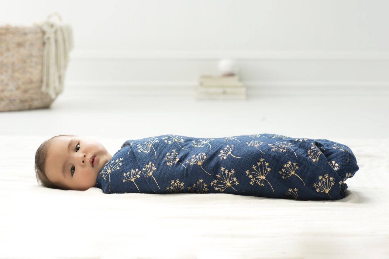 Metallic gold deco muslins swaddle 3-pack Muslin Aden + Anais