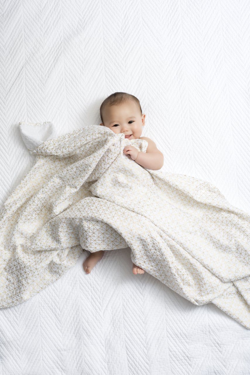 Metallic gold deco muslins swaddle 3-pack Muslin Aden + Anais