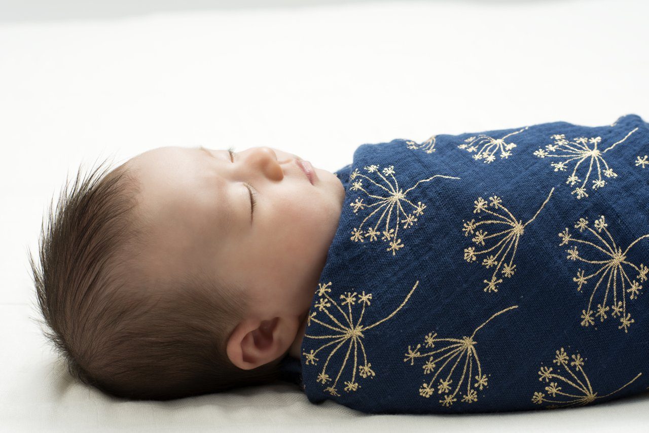 Metallic gold deco muslins swaddle 3-pack Muslin Aden + Anais