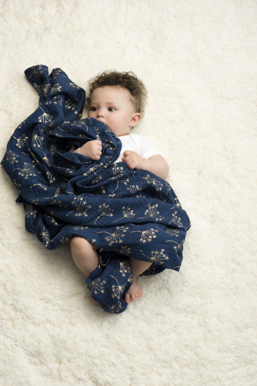 Metallic gold deco muslins swaddle 3-pack Muslin Aden + Anais