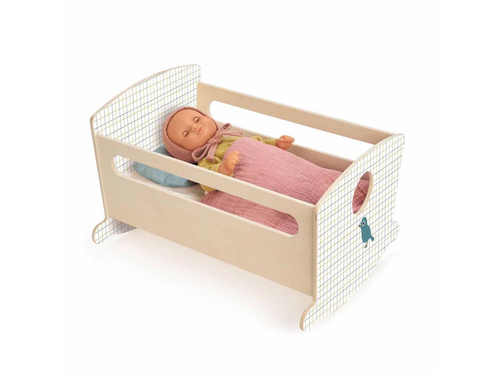 Cama de baloiço para boneca Pomea Toys Djeco