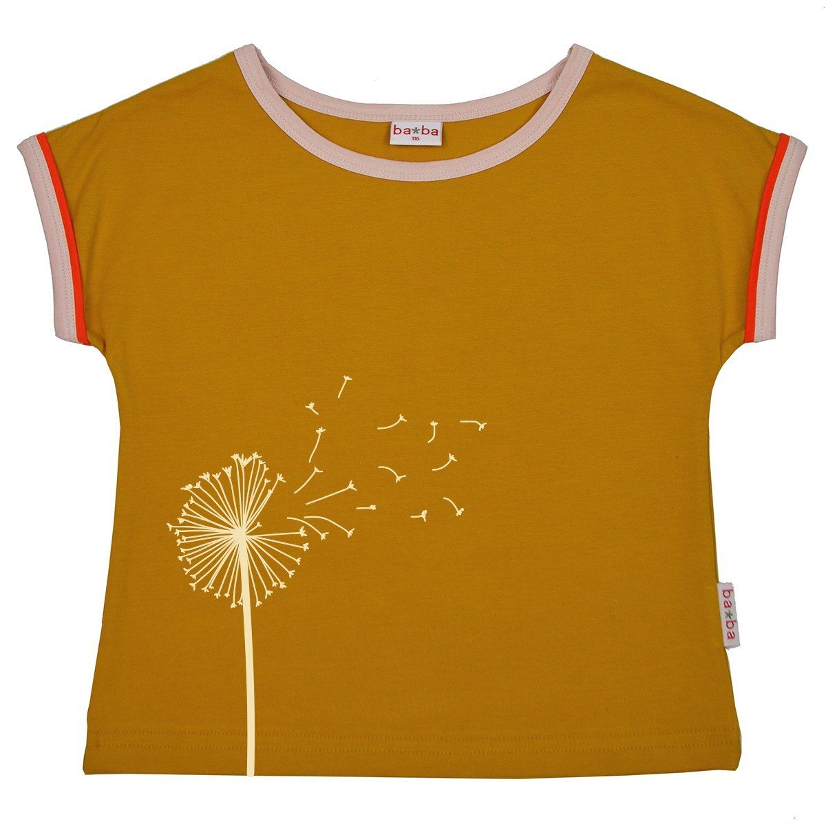Flower t-shirt Baba kidswear Tops Baba organic