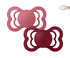 2-pack BIBS Supreme pacifier silicone coral | ruby Pacifier BIBS