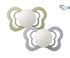 2 chupetas BIBS Couture NIGHT silicone sage + cloud BIBS