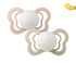 2 chupetas BIBS Couture NIGHT látex blush + vanilla BIBS