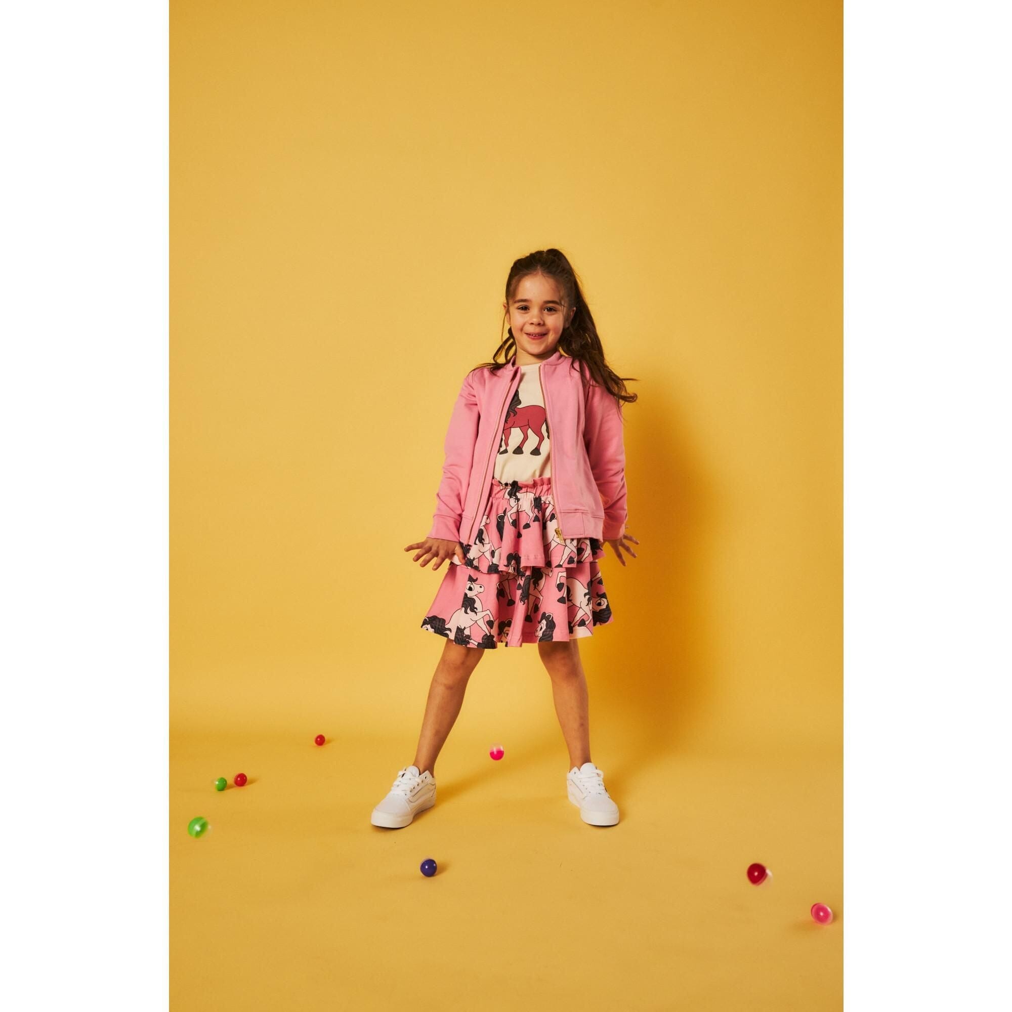 Saia wave horsie pink Skirt Dear Sophie