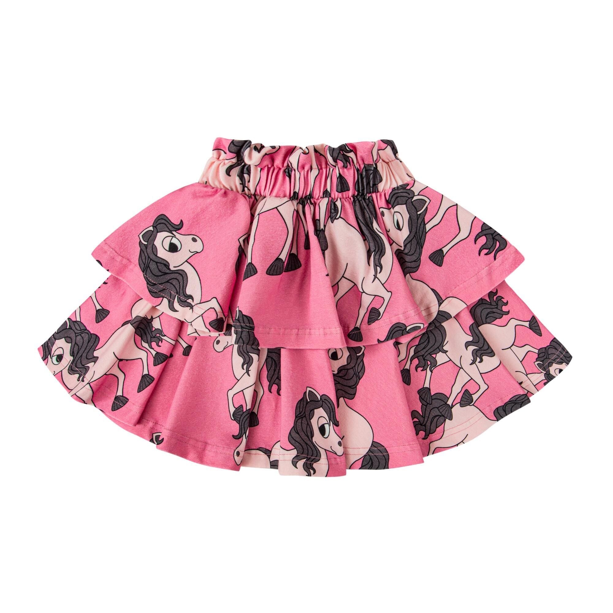 Saia wave horsie pink Skirt Dear Sophie