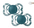 2-pack BIBS Supreme pacifier silicone tie dye forest lake | white tie dye BIBS