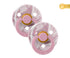 BIBS colour tie dye 2-pack pacifier white heather Pacifier Bibs
