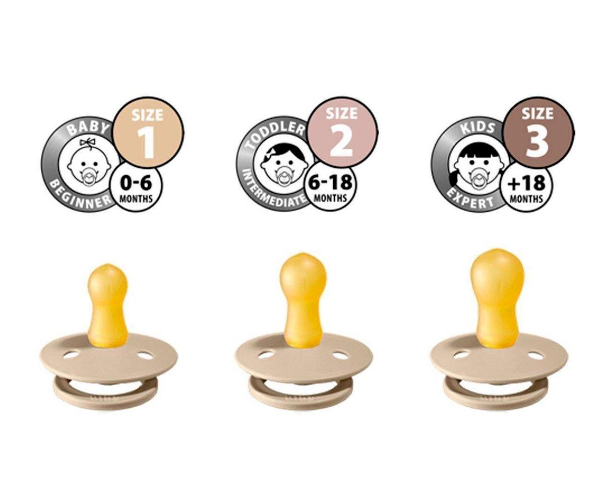 BIBS colour tie dye 2-pack pacifier white forest lake Pacifier Bibs