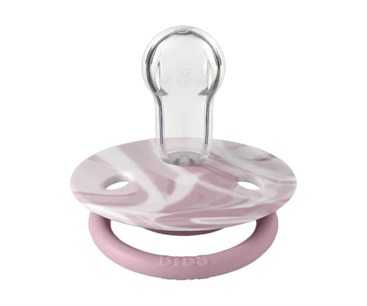 2-pack Bibs De Lux tie dye white | heather Pacifier BIBS