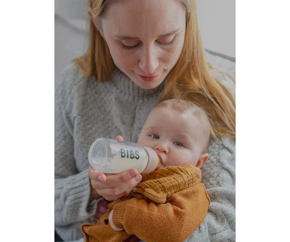 Biberão de vidro 110 ml + conjunto cloud BIBS Biberão BIBS