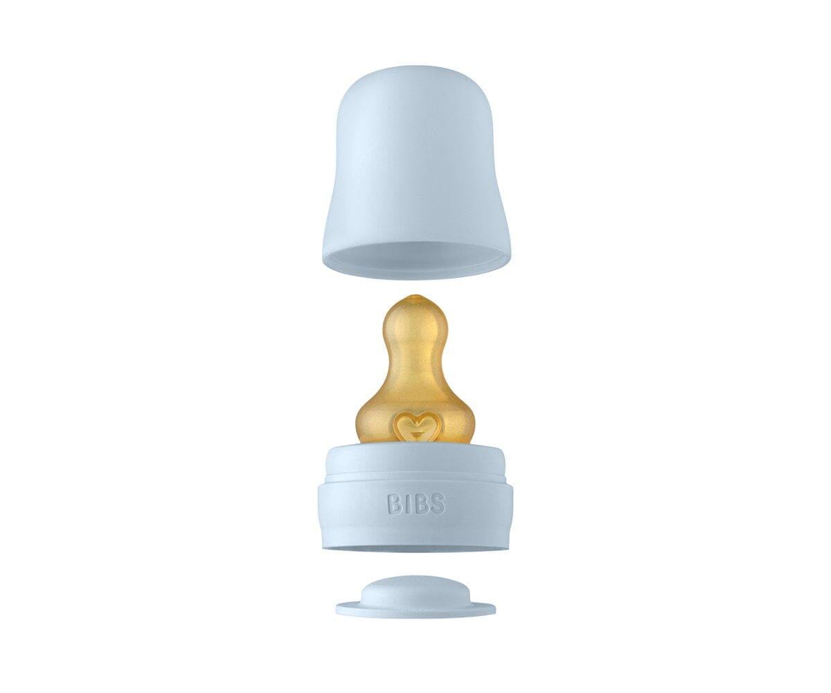 Biberão de vidro 110 ml + conjunto baby blue BIBS Biberão BIBS