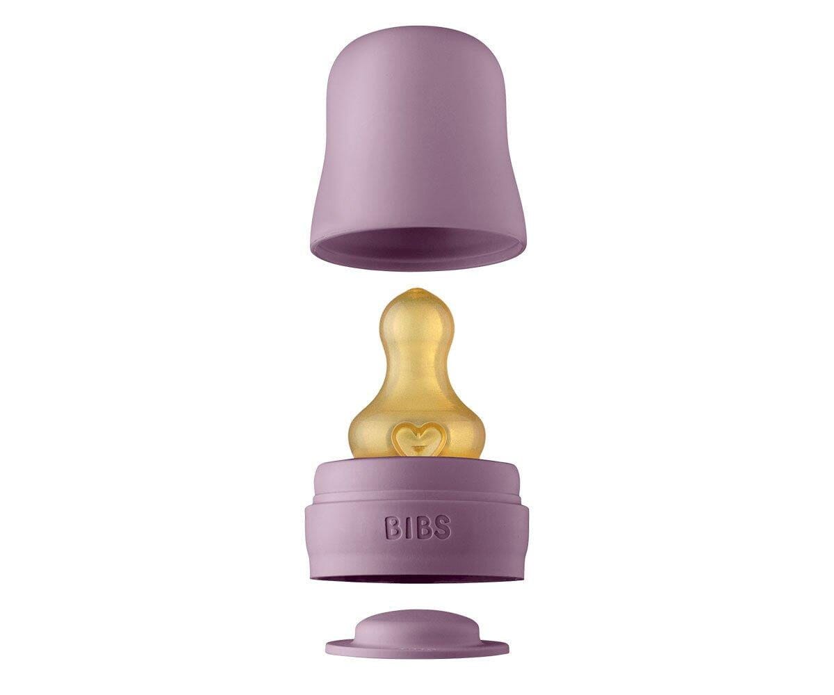 Biberão de vidro 225 ml + conjunto mauve BIBS Biberão Bibs