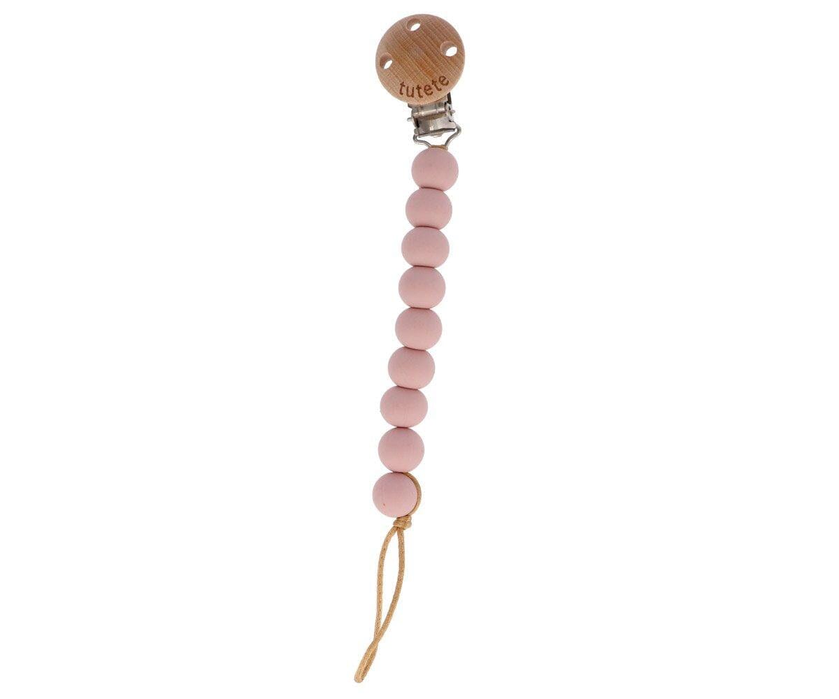 Porta chupeta silicone pure pink clip tutete