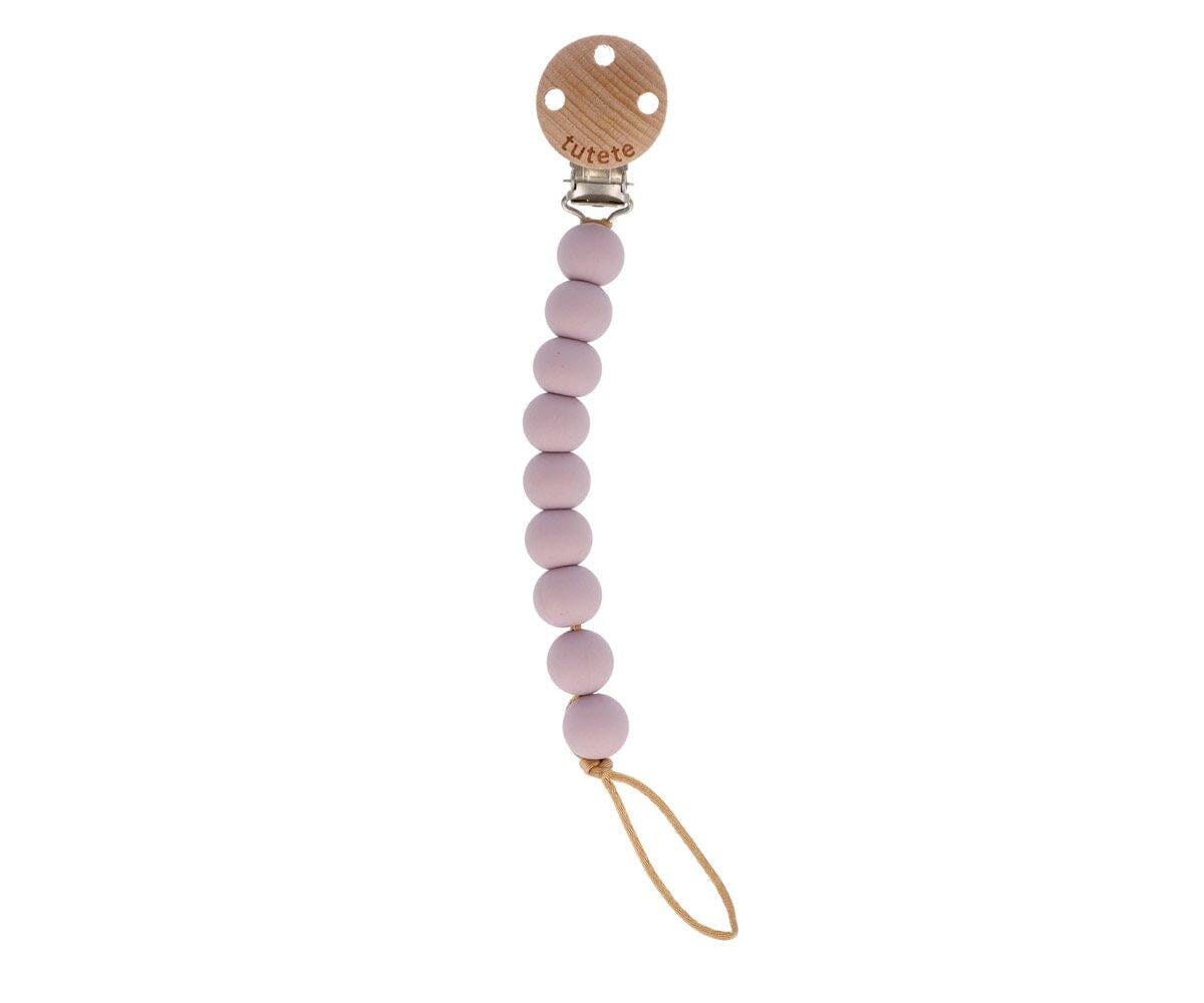 Porta chupeta silicone pure lilac clip tutete