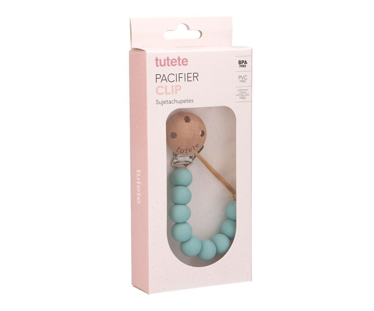 Porta chupeta silicone pure aqua clip tutete
