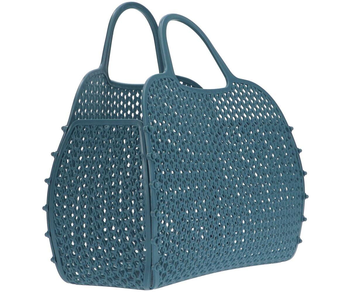 Bolsa plástico retro vintage teal Bag Monneka