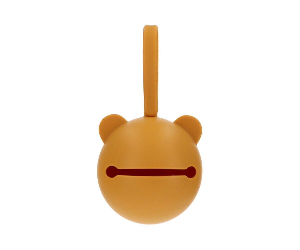 Caixa p/ guardar chupetas silicone bear mustard case tutete