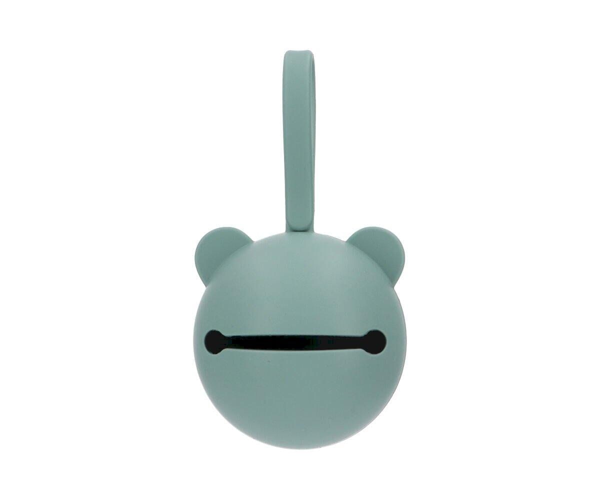 Caixa p/ guardar chupetas silicone bear light sage case tutete