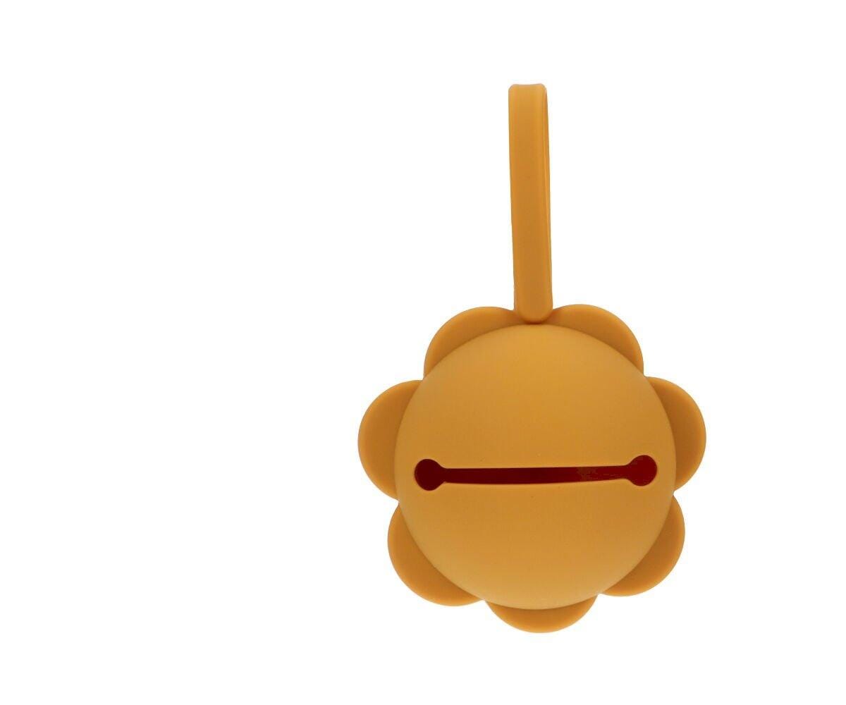 Caixa p/ guardar chupetas silicone flower mustard case tutete