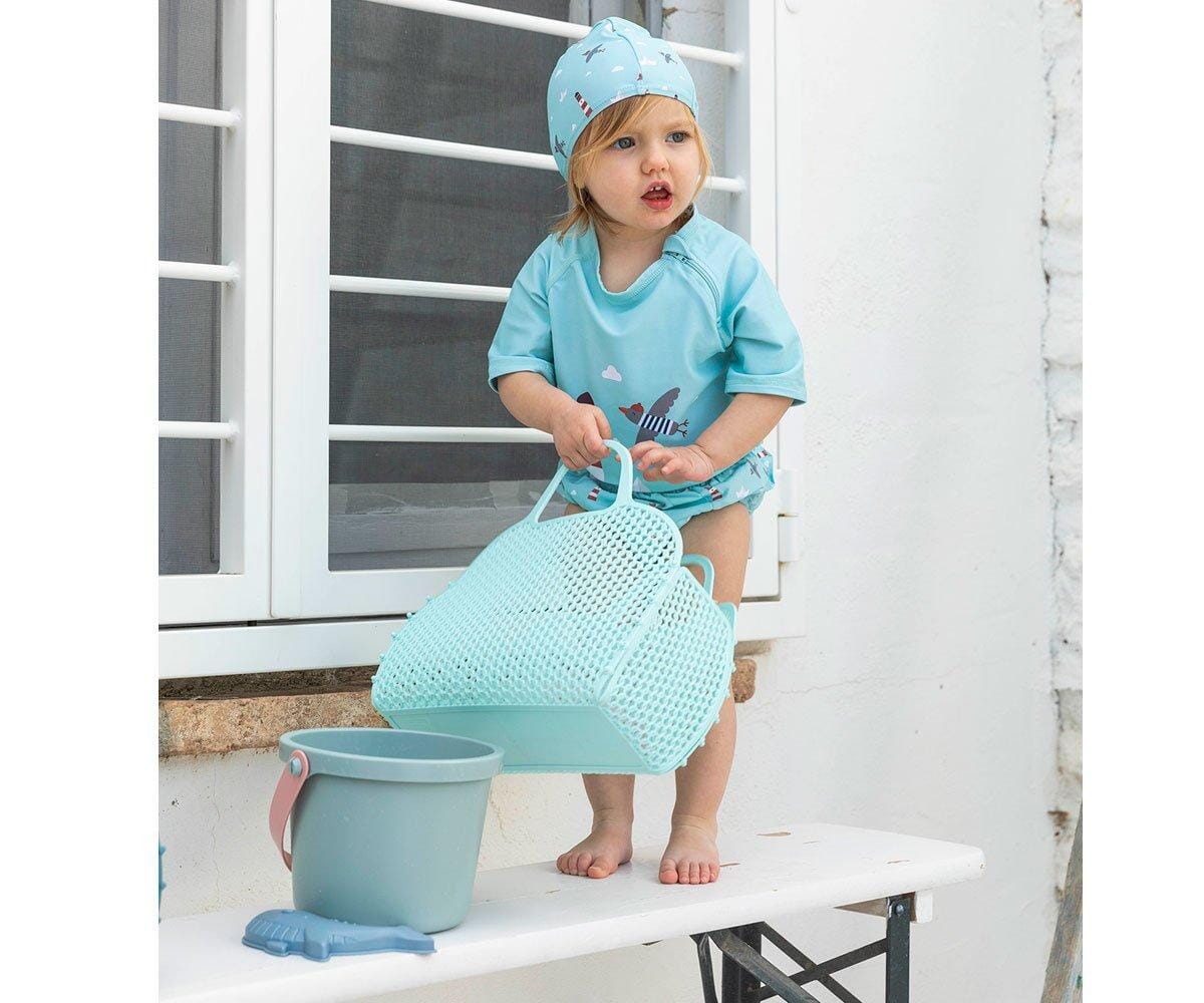 Bolsa plástico retro vintage aqua Bag Monneka