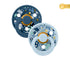 2 chupetas BIBS x Liberty Colour Chamomile | baby blue mix Bibs
