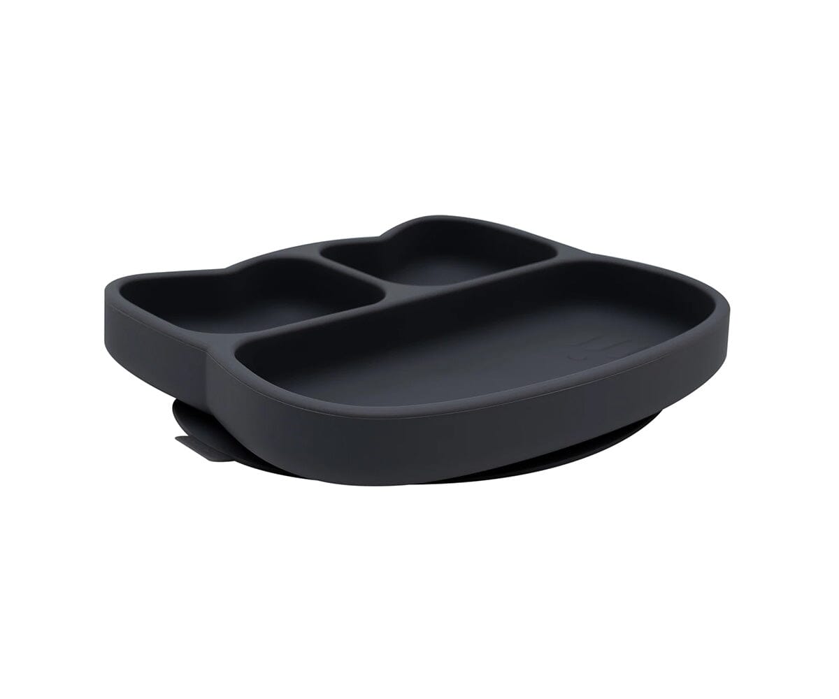 Cat stickie plate - black dinnerware we might be tiny