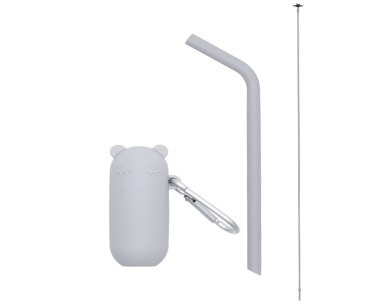 Keepie + straw set grey Dinnerware we might be tiny