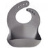 Silicone baby bib dove gray mushie dinnerware mushie