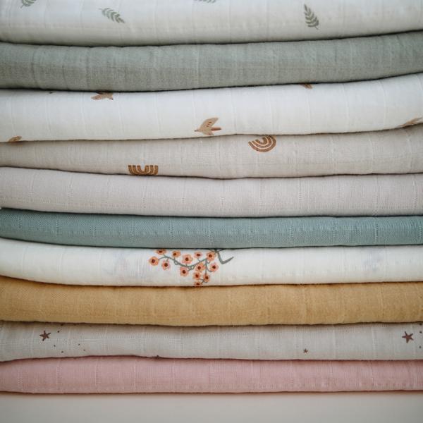 Muslin swaddle sparrow mushie muslin mushie