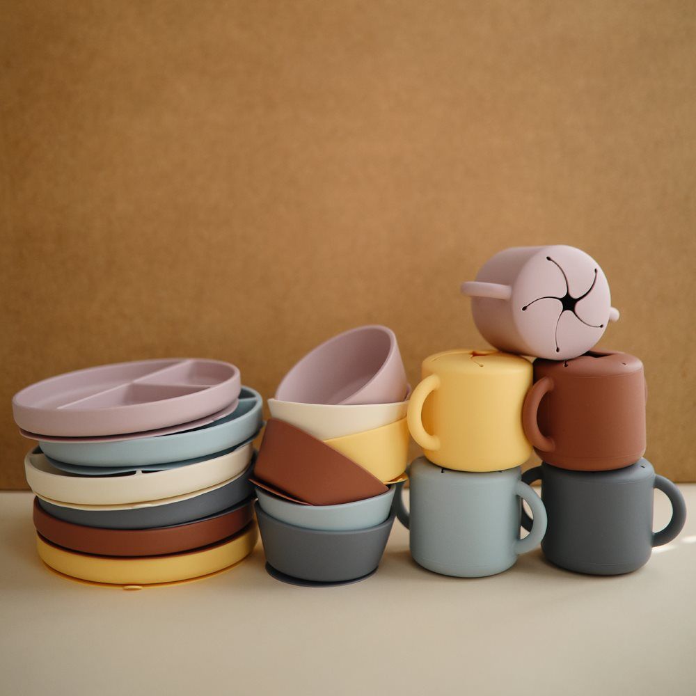 Silicone suction bowl woodchuck mushie meal mushie