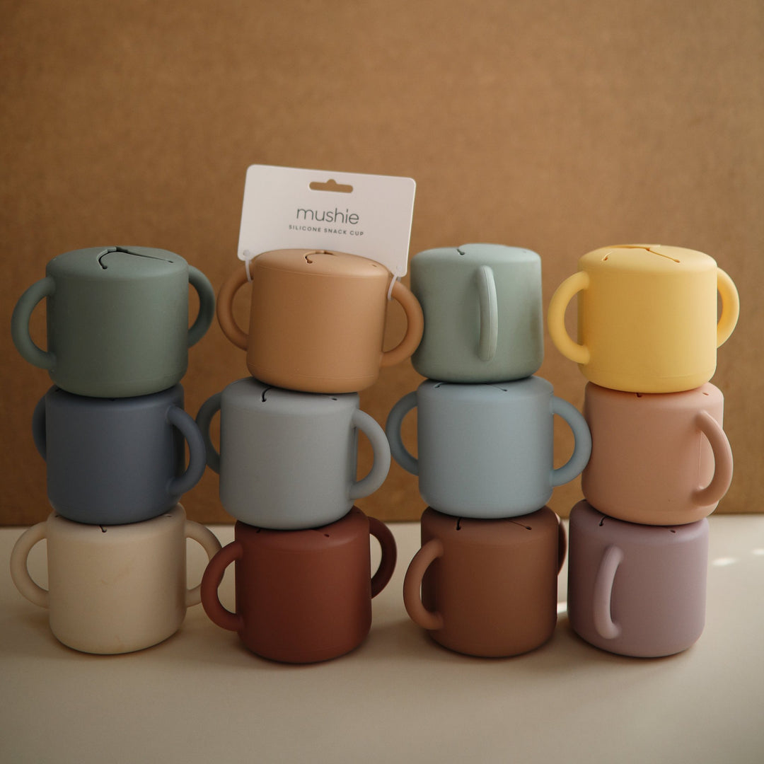 Snack cup powder blue mushie meal mushie