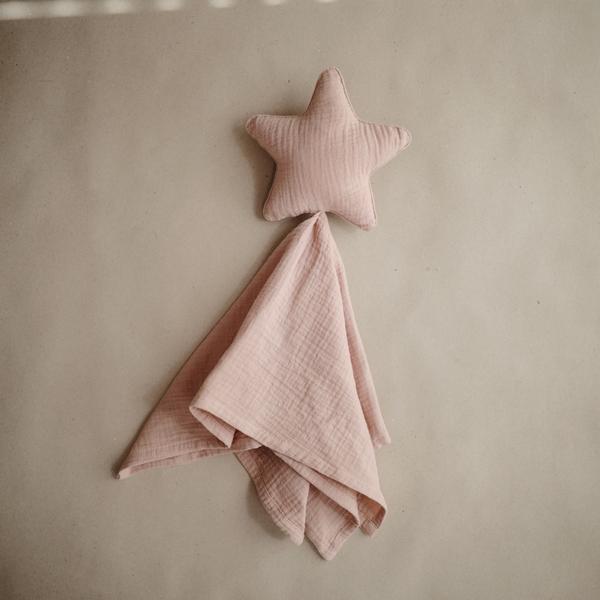 Mantinha doudou Estrela natural Muslin mushie