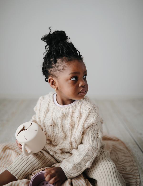 Snack cup cambridge blue mushie meal mushie