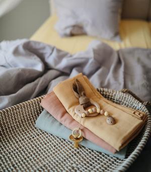 Muslin swaddle sage mushie muslin mushie