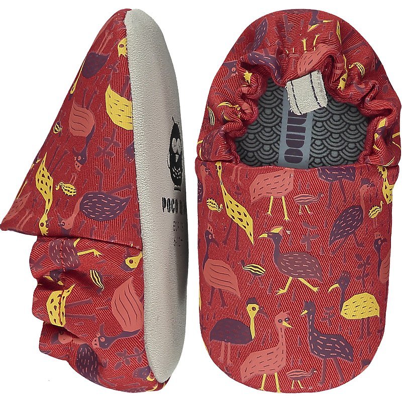 Big birds red shoes Poco Nido Baby shoes Poco Nido