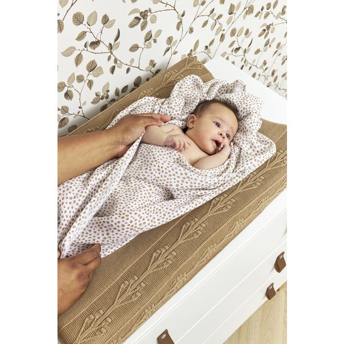 Capa p/ troca-fraldas romantic flower taupe Muda-fraldas Meyco