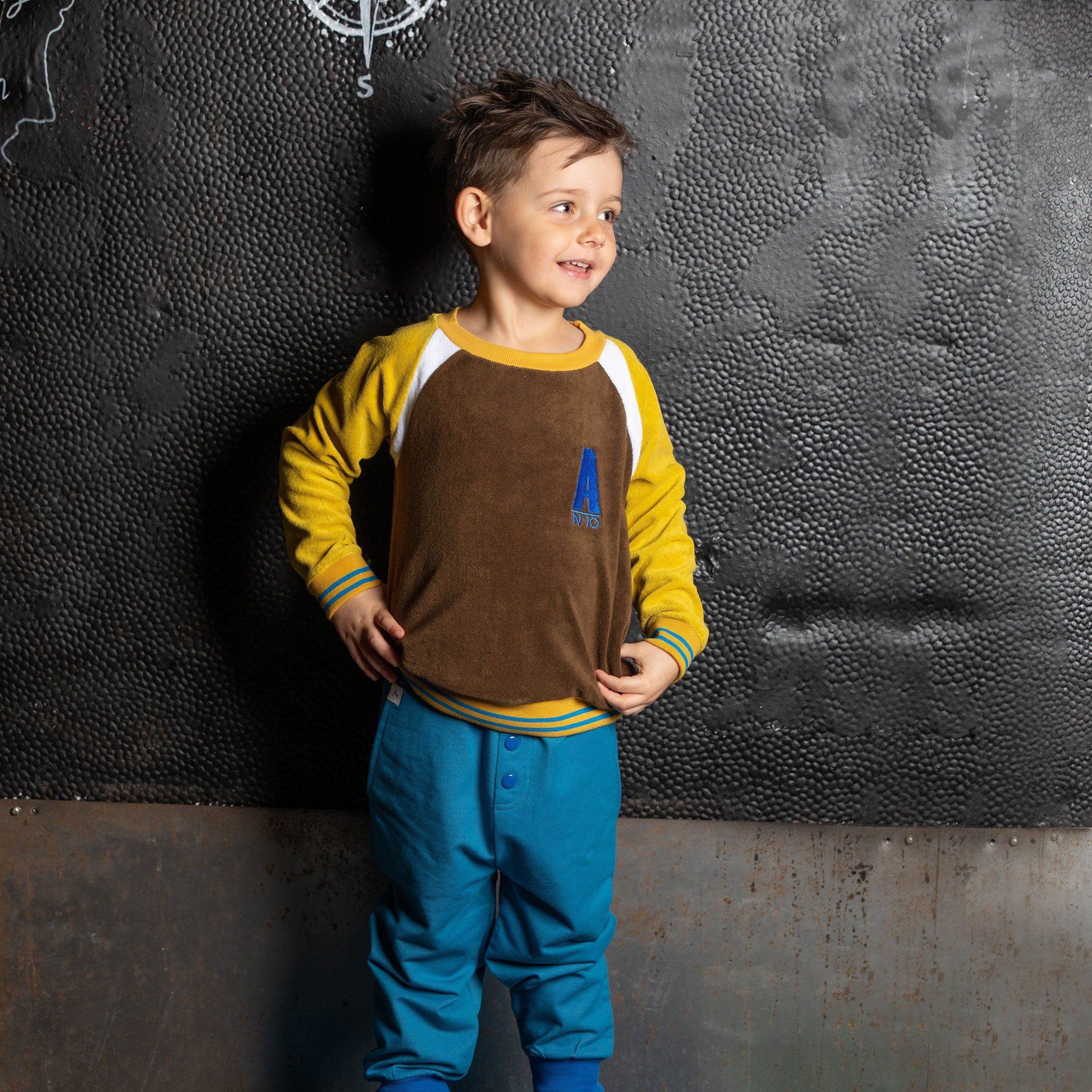 Sean sweat ceylon yellow frotte AlbaBaby Tops Alba of Denmark