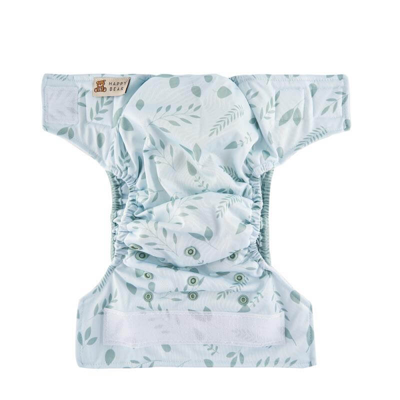 Fralda reutilizável tudo em 1 botanical Fraldas reutilizáveis Happy Bear