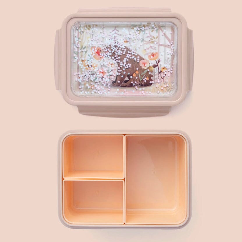 Lancheira bento humming bear white stars Dinnerware Petit Monkey