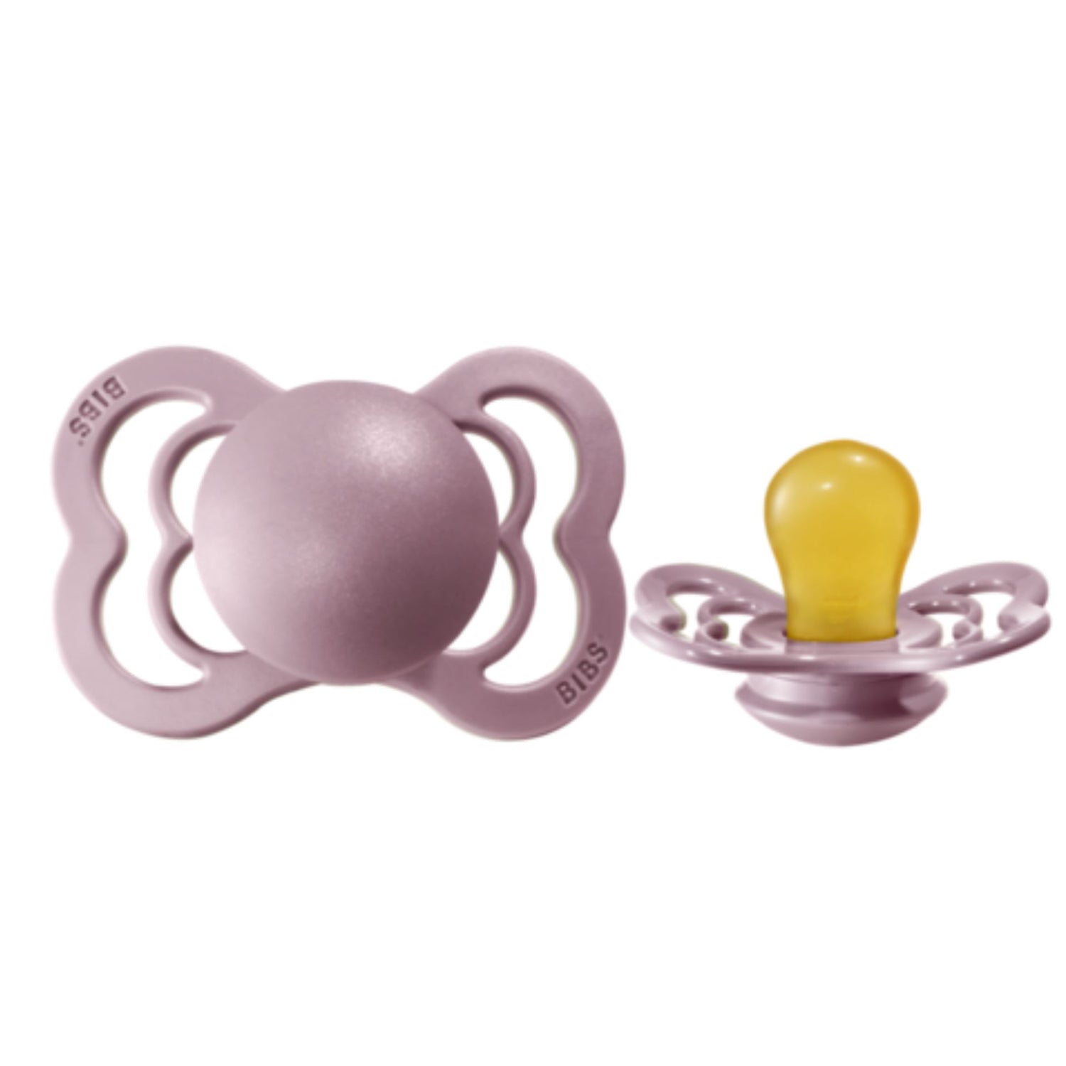 Bibs supreme pacifier latex 0-6 M heather Pacifier Bibs