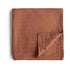 Muslin swaddle auburn mushie muslin mushie