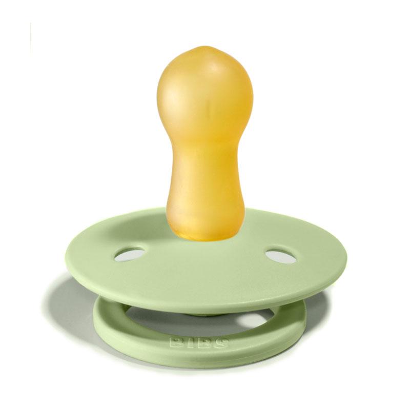 2-pack BIBS Colour pacifier pistachio | sand Pacifier Bibs