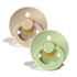 2-pack BIBS Colour pacifier pistachio | sand Pacifier Bibs