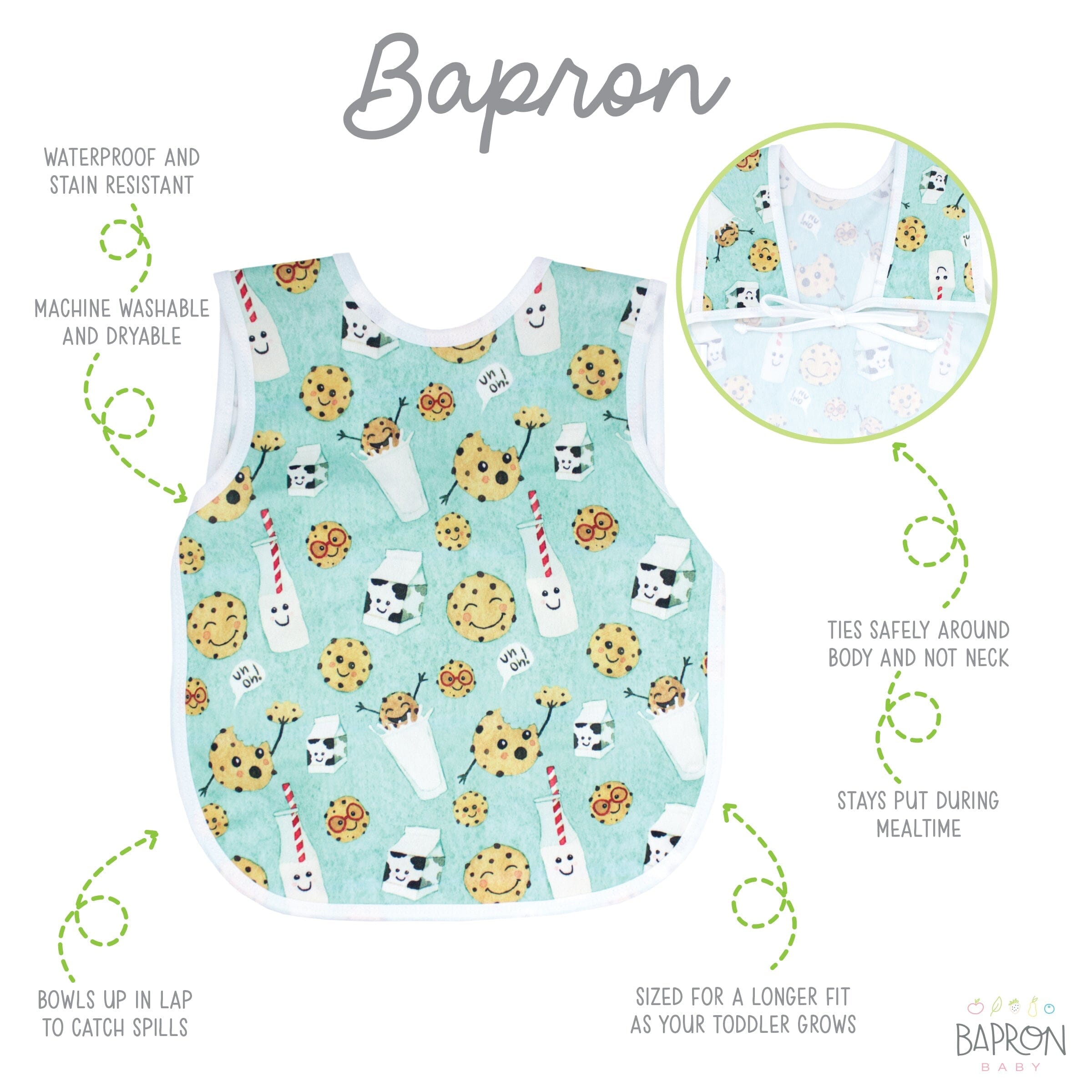 Babete Cookies & Milk Bapron