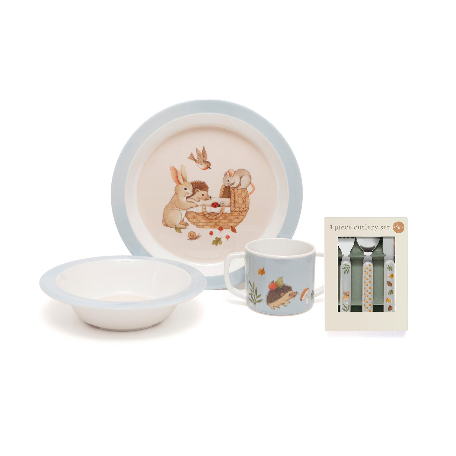 Copo com pegas fox dove blue Dinnerware Petit Monkey